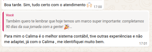 Depoimento de contador sobre o Calima